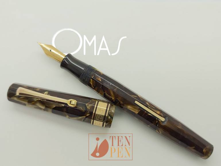 OMAS EXTRA sr size marbled moss celluloid | Tenpen - By Letizia